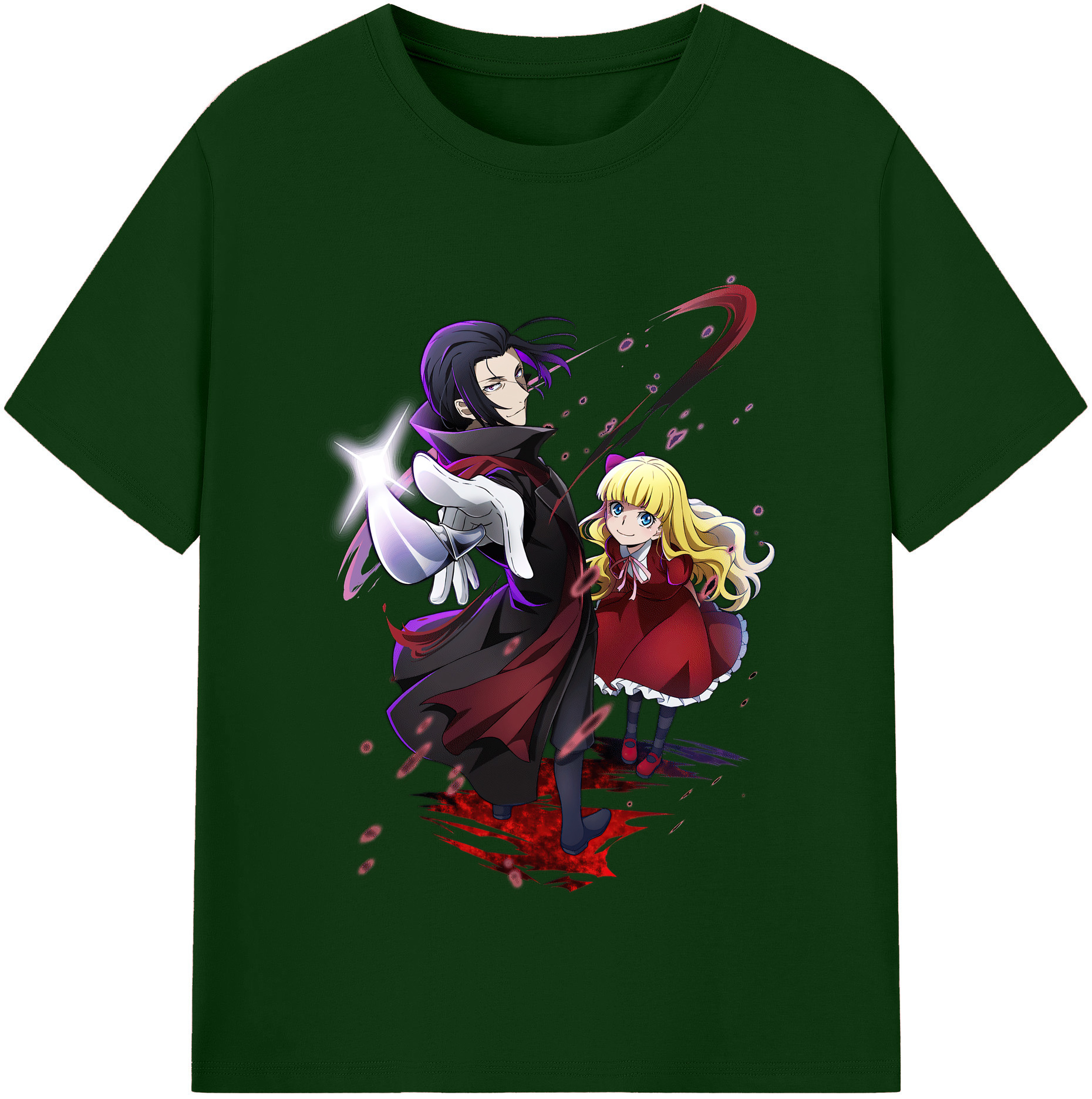 （画像用） 文豪ストレイドッグス Bungo Stray Dogs 綿100％半袖Tシャツ（フロントプリント）